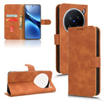 Custodia per telefono in pelle con vibrazione magnetica Skin Feel, For vivo X200 5G, For vivo X200 Pro mini 5G, For vivo X200 Pro 5G, For vivo V40e 5G India / iQOO Z9s 5G