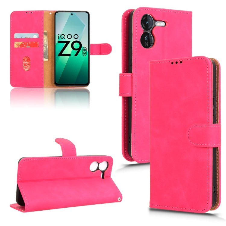 Custodia per telefono in pelle con vibrazione magnetica Skin Feel, For vivo iQOO Z9X, For vivo iQOO Z9, For vivo iQOO Z9 5G Global, For vivo Y03 4G