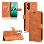 Custodia per telefono in pelle con vibrazione magnetica Skin Feel, For vivo iQOO Z9X, For vivo iQOO Z9, For vivo iQOO Z9 5G Global, For vivo Y03 4G