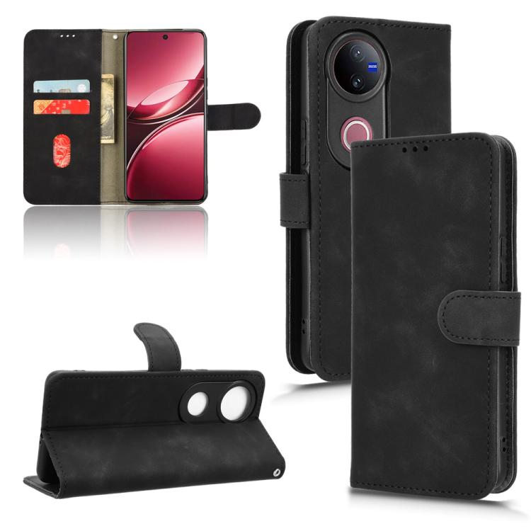 Custodia in pelle con vibrazione magnetica per Vivo Y04 4G