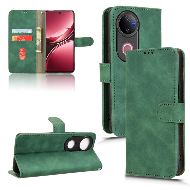 Custodia in pelle con vibrazione magnetica per Vivo Y04 4G