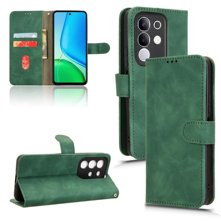 Custodia in pelle con vibrazione magnetica per Vivo Y04 4G