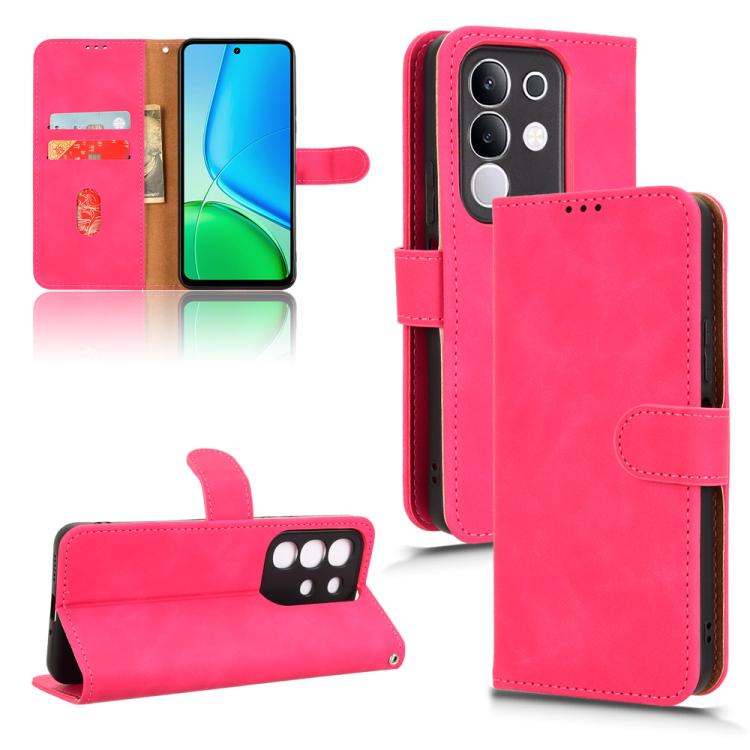 Custodia in pelle con vibrazione magnetica per Vivo Y04 4G