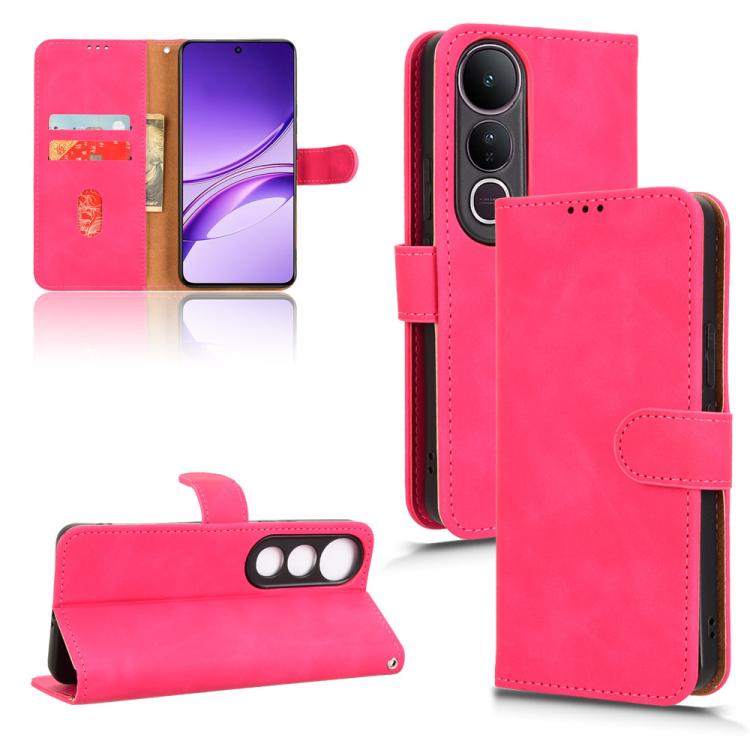 Custodia in pelle con vibrazione magnetica per Vivo Y04 4G