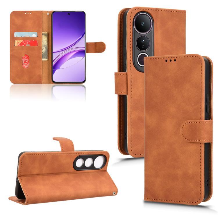 Custodia in pelle con vibrazione magnetica per Vivo Y04 4G