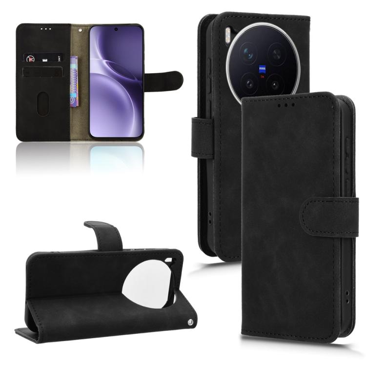 Custodia in pelle con vibrazione magnetica per Vivo X300 e modelli compatibili