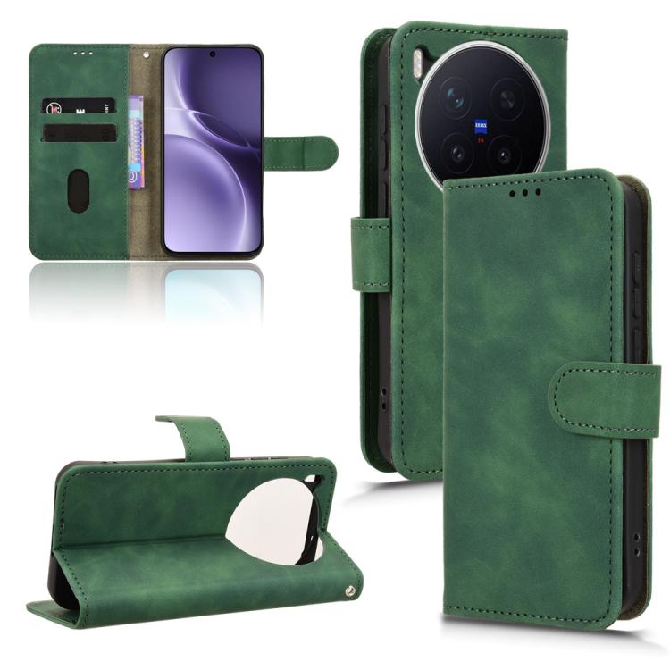 Custodia in pelle con vibrazione magnetica per Vivo X300 e modelli compatibili