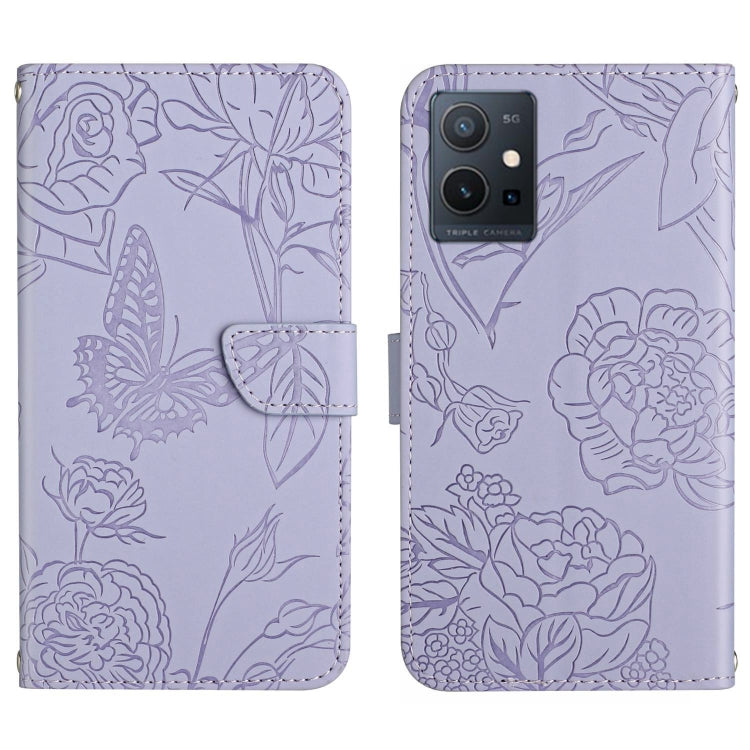 Custodia in pelle con supporto per Vivo Y55S 5G, T1 5G, Y22 4G