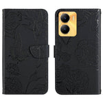 Custodia in pelle con supporto per Vivo Y02S e Y16