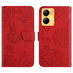 Custodia in pelle con supporto per Vivo Y02S e Y16