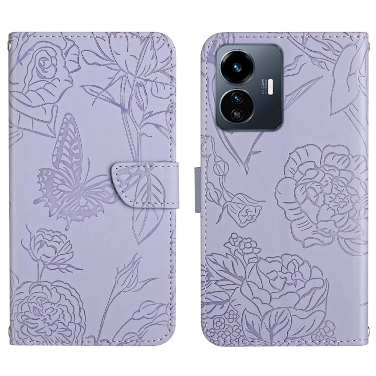 Custodia in pelle con supporto per Vivo Y02S e Y16