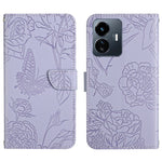 Custodia in pelle con supporto per Vivo Y02S e Y16