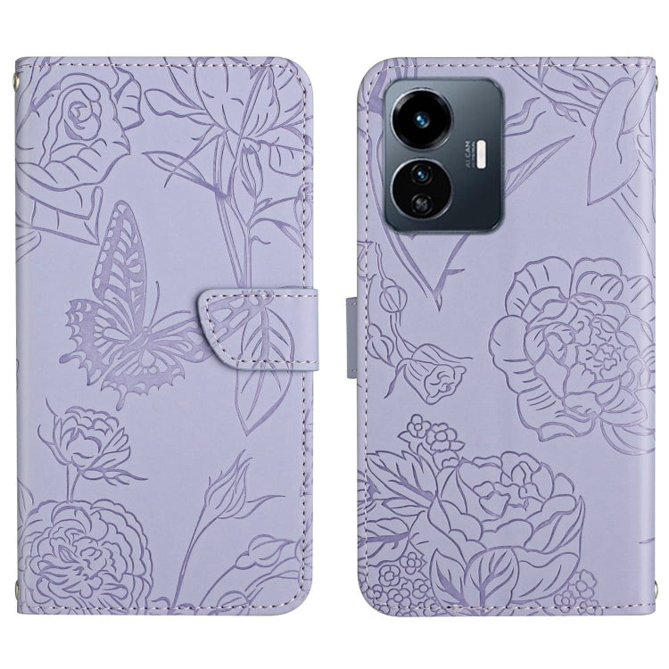 Custodia in pelle con supporto per Vivo Y02S e Y16