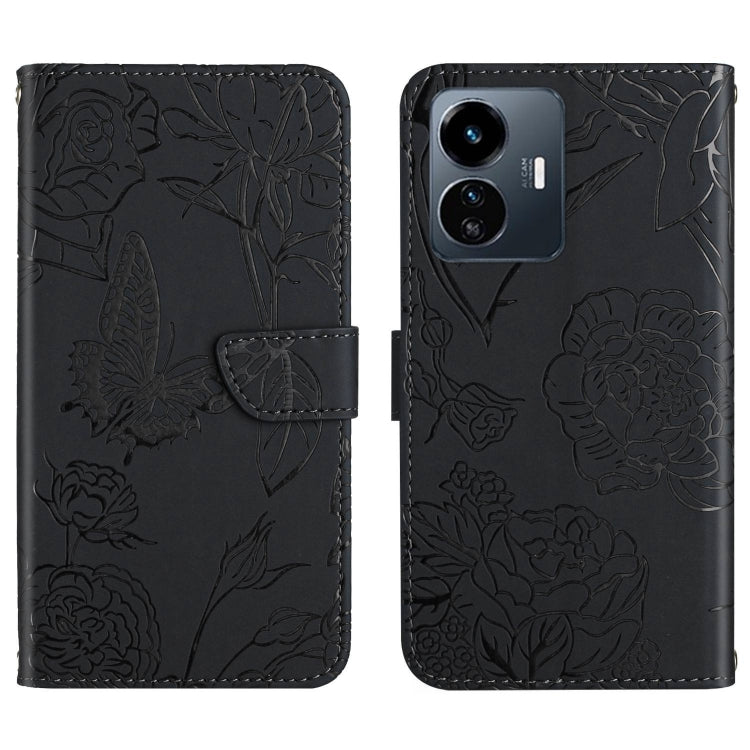 Custodia in pelle con supporto per Vivo Y02S e Y16