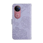 Custodia in pelle con supporto per Vivo V50 5G e modelli compatibili