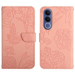 Custodia in pelle con supporto e slot carte per Vivo V70 FE 5G