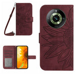 Custodia in pelle con flip Sun Flower e cordino per Realme 11 Pro
