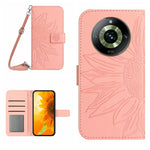 Custodia in pelle con flip Sun Flower e cordino per Realme 11 Pro