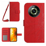 Custodia in pelle con flip Sun Flower e cordino per Realme 11 Pro