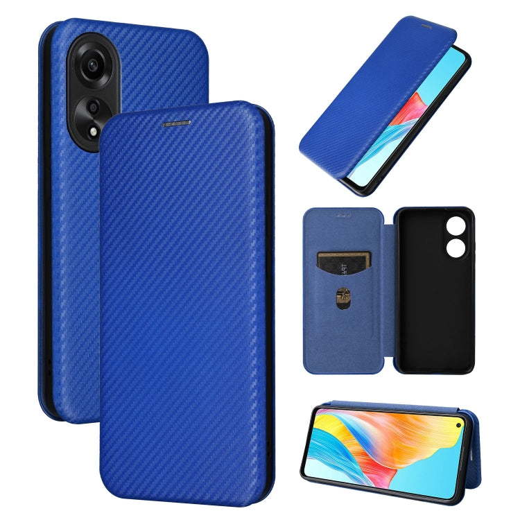 Custodia in pelle con vibrazione in fibra di carbonio per OPPO Reno11 Pro Global