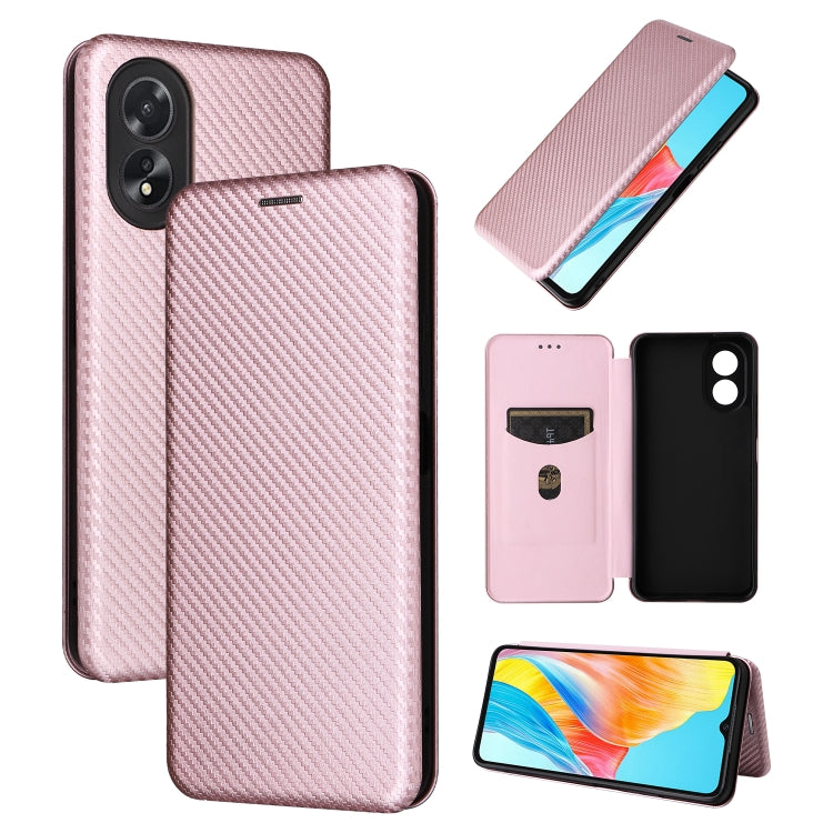 Custodia in pelle con vibrazione in fibra di carbonio per OPPO Reno11 Pro Global