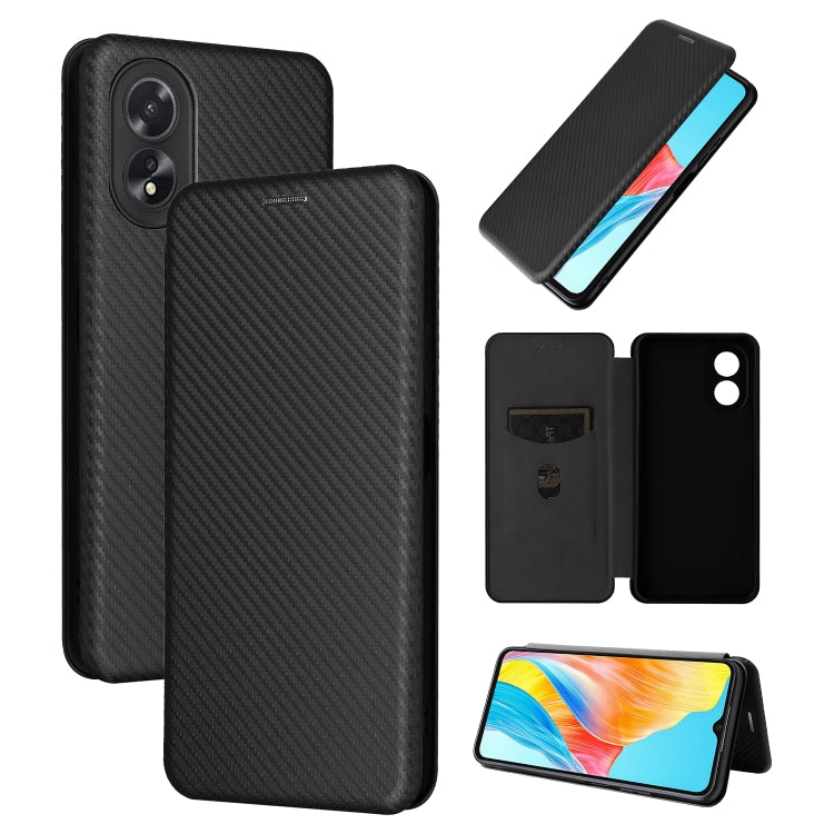 Custodia in pelle con vibrazione in fibra di carbonio per OPPO Reno11 Pro Global