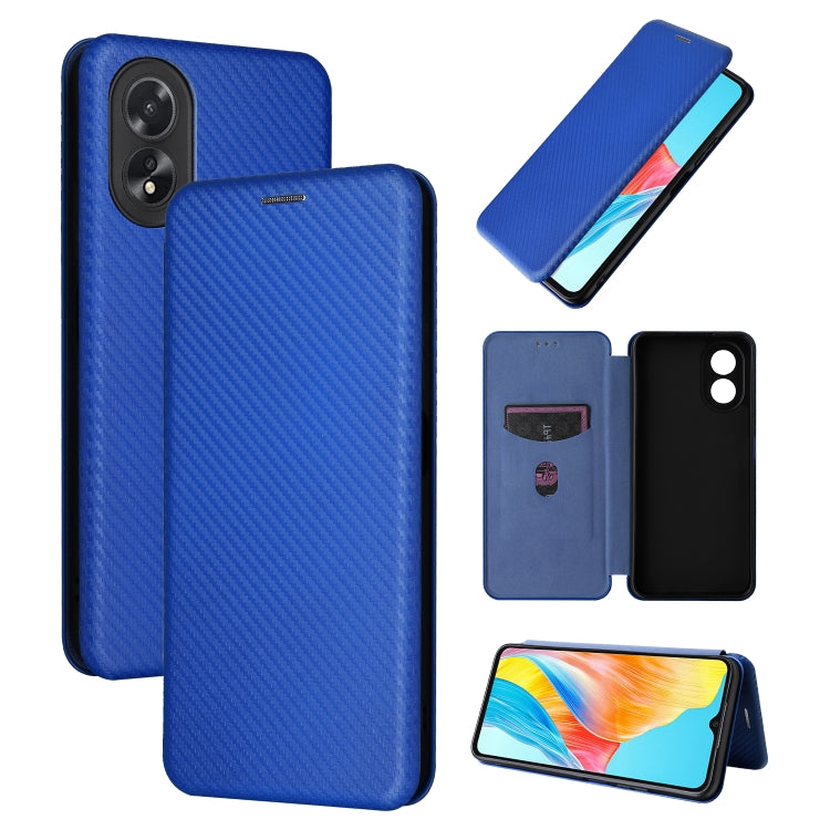 Custodia in pelle con vibrazione in fibra di carbonio per OPPO Reno11 Pro Global