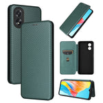 Custodia in pelle con vibrazione in fibra di carbonio per OPPO Reno11 Pro Global