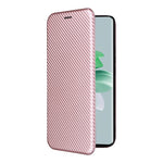 Custodia in pelle con vibrazione in fibra di carbonio per OPPO Reno11 Pro Global