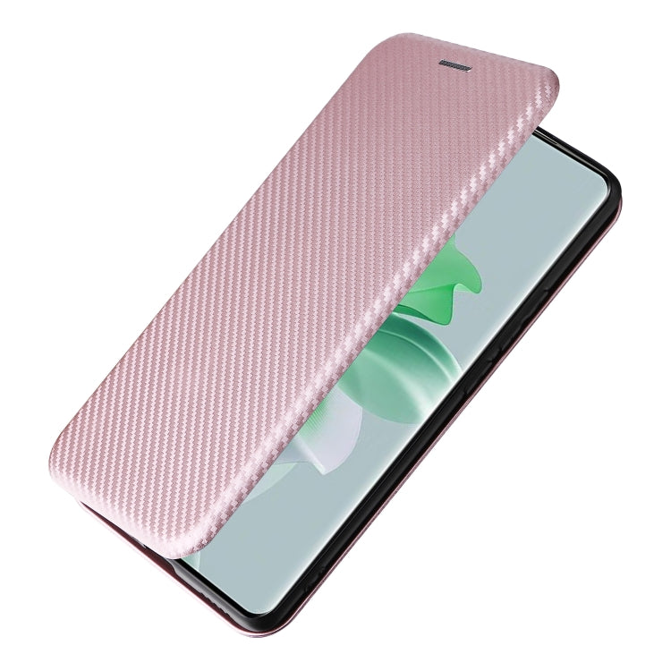 Custodia in pelle con vibrazione in fibra di carbonio per OPPO Reno11 Pro Global