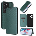 Custodia per telefono in pelle con vibrazione in fibra di carbonio, For OPPO Reno12 Pro 5G Global, For OPPO Reno12 5G Global, For OPPO A3 Pro Global, For OPPO Reno11 F 5G