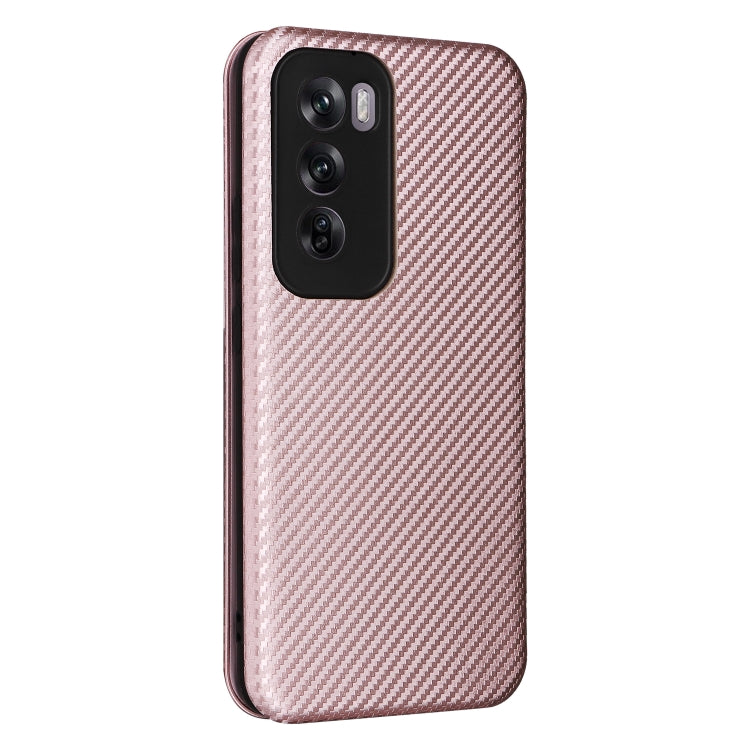 Custodia per telefono in pelle con vibrazione in fibra di carbonio, For OPPO Reno12 Pro 5G Global, For OPPO Reno12 5G Global, For OPPO A3 Pro Global, For OPPO Reno11 F 5G