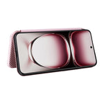 Custodia per telefono in pelle con vibrazione in fibra di carbonio, For OPPO Reno12 Pro 5G Global, For OPPO Reno12 5G Global, For OPPO A3 Pro Global, For OPPO Reno11 F 5G