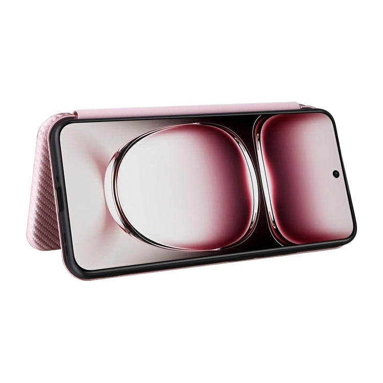 Custodia per telefono in pelle con vibrazione in fibra di carbonio, For OPPO Reno12 Pro 5G Global, For OPPO Reno12 5G Global, For OPPO A3 Pro Global, For OPPO Reno11 F 5G