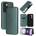 Custodia per telefono in pelle con vibrazione in fibra di carbonio, For OPPO Reno12 Pro 5G Global, For OPPO Reno12 5G Global, For OPPO A3 Pro Global, For OPPO Reno11 F 5G
