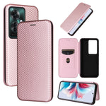 Custodia in pelle con vibrazione in fibra di carbonio per OPPO Find X8
