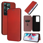 Custodia in pelle con vibrazione in fibra di carbonio per OPPO Find X8