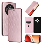 Custodia in pelle con vibrazione in fibra di carbonio per OPPO Find X8