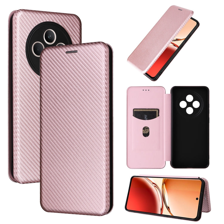 Custodia in pelle con vibrazione in fibra di carbonio per OPPO Find X8