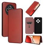 Custodia in pelle con vibrazione in fibra di carbonio per OPPO Find X8