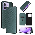 Custodia in pelle con vibrazione in fibra di carbonio per OPPO Find X8