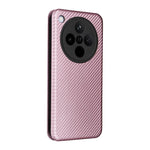 Custodia in pelle con vibrazione in fibra di carbonio per OPPO Find X8