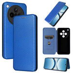 Custodia in pelle con vibrazione in fibra di carbonio per OPPO Find X8