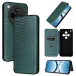 Custodia in pelle con vibrazione in fibra di carbonio per OPPO Find X8