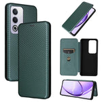 Custodia per telefono in pelle con vibrazione in fibra di carbonio, For OPPO Reno12 Pro 5G Global, For OPPO Reno12 5G Global, For OPPO A3 Pro Global, For OPPO Reno11 F 5G