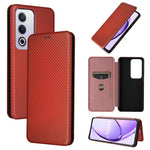Custodia per telefono in pelle con vibrazione in fibra di carbonio, For OPPO Reno12 Pro 5G Global, For OPPO Reno12 5G Global, For OPPO A3 Pro Global, For OPPO Reno11 F 5G