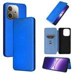 Custodia in pelle con vibrazione in fibra di carbonio per OPPO F29 5G