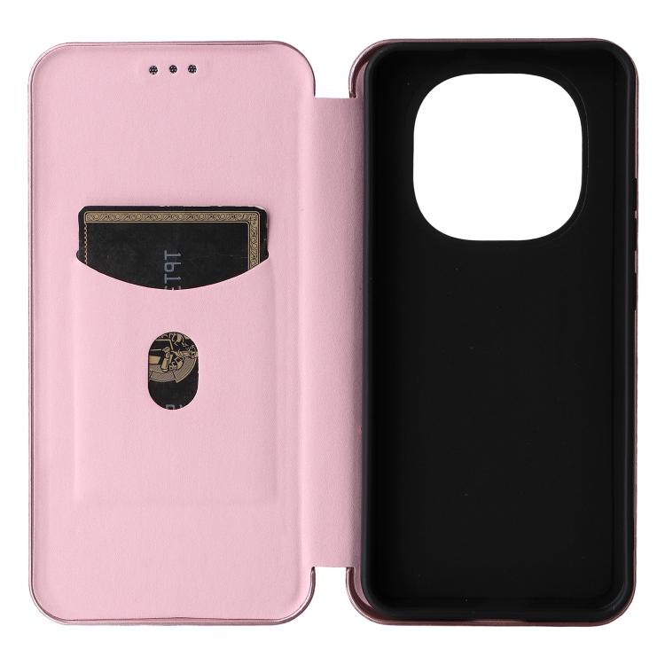 Custodia in pelle con vibrazione in fibra di carbonio per OPPO F29 5G