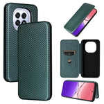 Custodia in pelle con vibrazione in fibra di carbonio per OPPO F29 5G