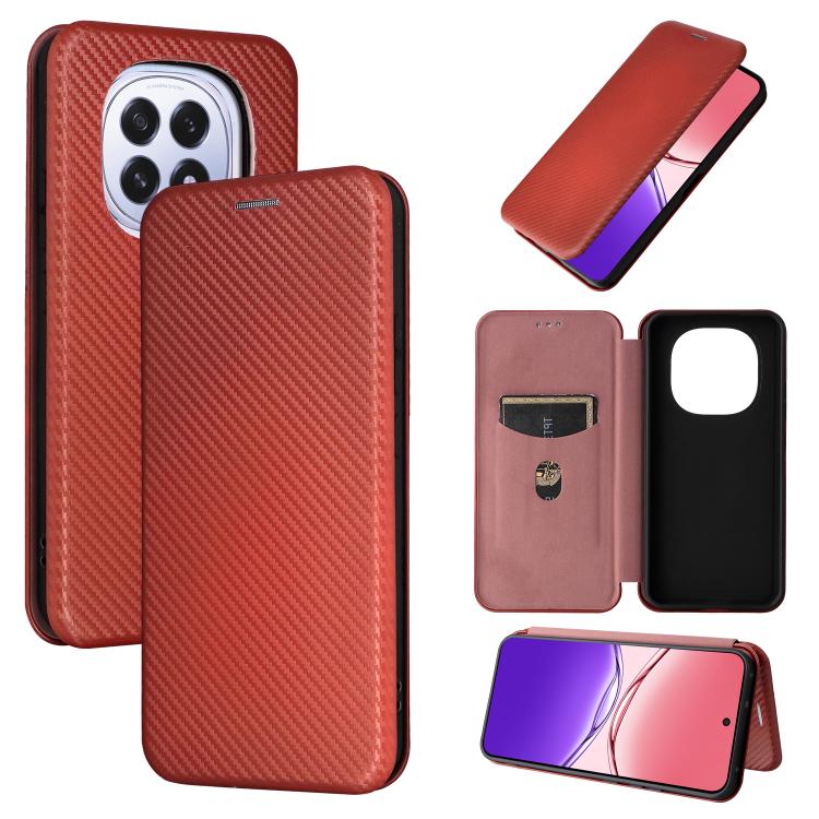 Custodia in pelle con vibrazione in fibra di carbonio per OPPO F29 5G